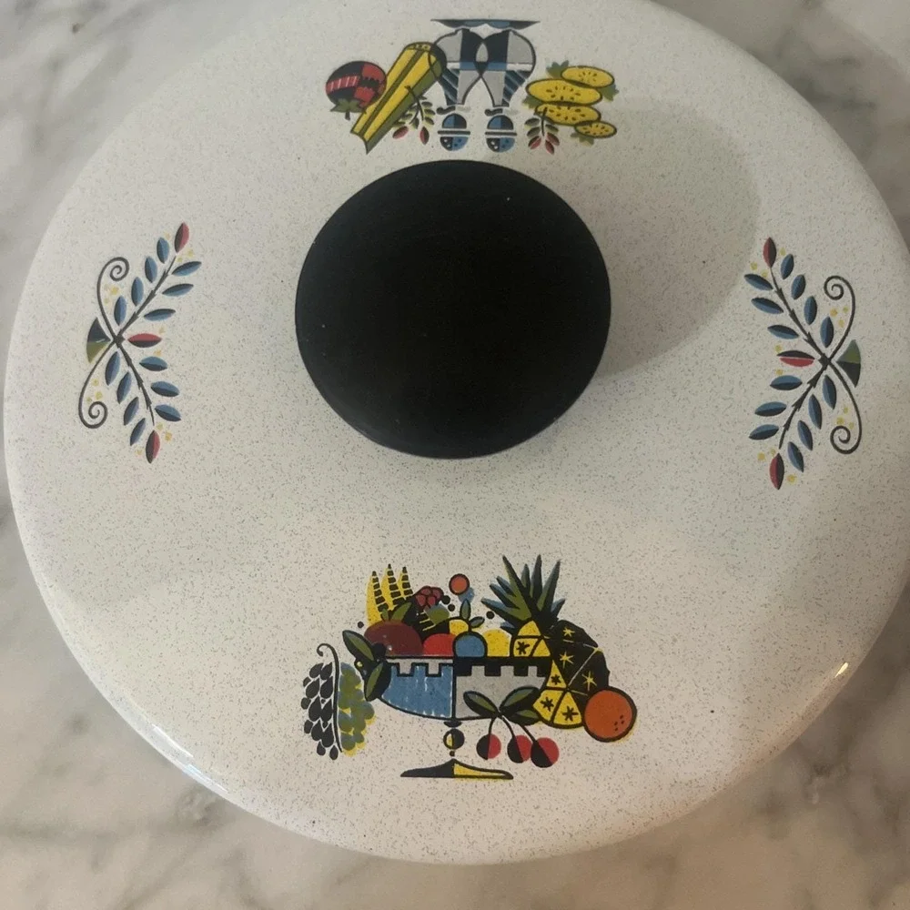 Vintage Enamel‎ Berggren Dutch Oven Replacement Lid Only 6